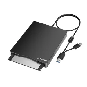 Floppy Disk Reader, 3.5 inch External Floppy Disk Drive with USB Type-C - Picture 1 of 6