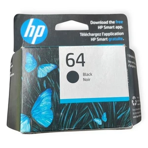 HP 64 Czarny wkład atramentowy Oryginalny OEM Sealed Exp NOV 2026 Envy 6200 7100 7800 - Zdjęcie 1 z 5