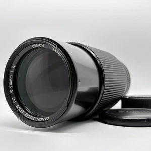 [Fast neuwertig] Canon Zoomobjektiv 70-210 mm f/4 NFD Tele für Canon FD mit Kappen Japan - Bild 1 von 11