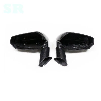 Cubierta de espejo retrovisor lateral de fibra de carbono para Lamborghini Aventador S SVJ 2017-2020 Foto 1 de 4