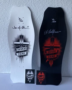 Autographed ZERO Skateboard Decks Hammerhead 10.5 CHRISTIAN HOSOI & JAMIE THOMAS - Picture 1 of 5