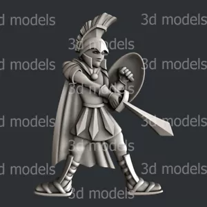 3d STL models for CNC, Artcam, Aspire, soldier roman - Picture 1 of 4