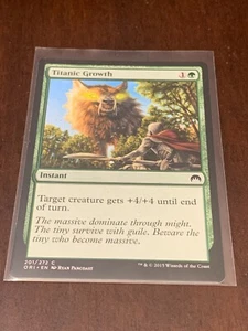 Magic the Gathering Origins Titanic Growth - Picture 1 of 2