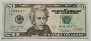 2009 $20 FRN STAR FULL DATE - JF 09 19 1877* Great Condition - Bank Robbery! - Picture 1 of 7