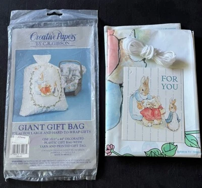 Гигантская пластиковая подарочная сумка Peter Rabbit от Creative Papers C.R. Gibson - Изображение 1 из 4