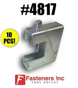 (4817) P1650S Heavy Duty Beam Clamp for 3/8" Threaded Rod to 7/8" Flange Qty. 10 - Picture 1 of 4