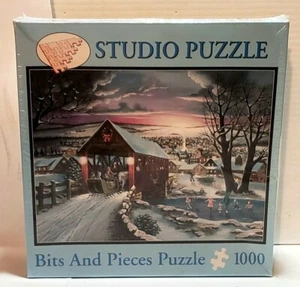 Bits & Pieces Christmas Scene Puzzle Home Again Sleigh. 1000 Piece. NEW SEALED  - Picture 1 of 3