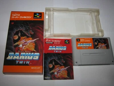Darius Twin Super Famicom SFC Japan import Boxed +Manual US Seller - Image 1 of 4