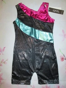 NWT Girls Sizes 4 or 6 Biketard Dance Gymnastics Unitard Leotard Toddler XS SC - Picture 1 of 3