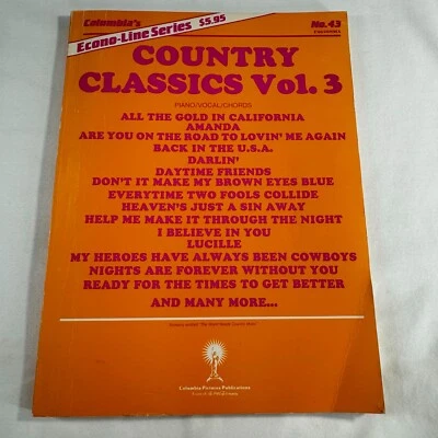 Country Classics Vol. 3 Piano/Vocal/Chords - Image 1 of 4