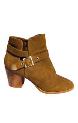 Aldo Womens faux leather brown western style ankle embellished boots size 7.5 - Image 1 of 4