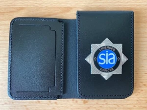 SIA LICENCE BLUE HOLDER / WARRANT CARD LEATHER HOLDER - Picture 1 of 3