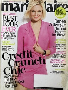 RENEE ZELLWEGER February 2009 MARIE CLAIRE Magazine - Picture 1 of 1
