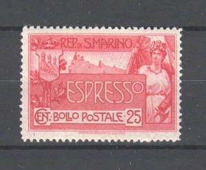 San Marino ~ 1907 entrega especial, Sc# E1 */H (A776) - Imagen 1 de 2
