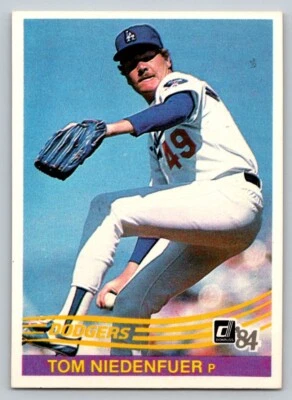 1984 Donruss - #128 Tom Niedenfuer - Image 1 of 2
