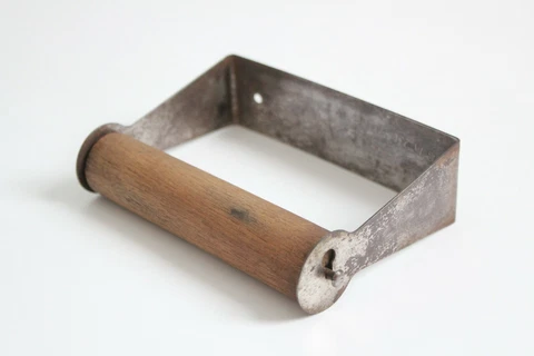 antique wooden toilet paper holder | apw paper ny vtg bathroom victorian deco Cover