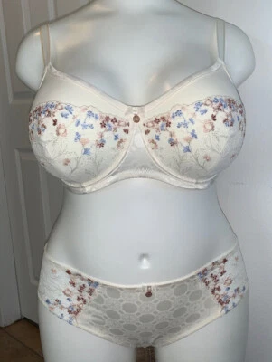 NWT-Amoena "Daydream" off-wht #44796 Wire Pocketd Mastectomy Bra or Panty #44797 - Image 1 of 4