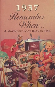 1937 Seek Publishing Remember When KardLet Famous Birthday Year Timeline News - Imagen 1 de 4