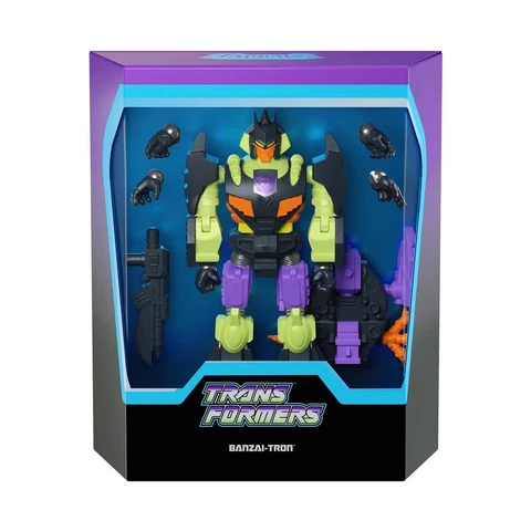 Super 7 Transformers Ultimates Wave 1 BANZAI-TRON 90's Action Master Figure Cover