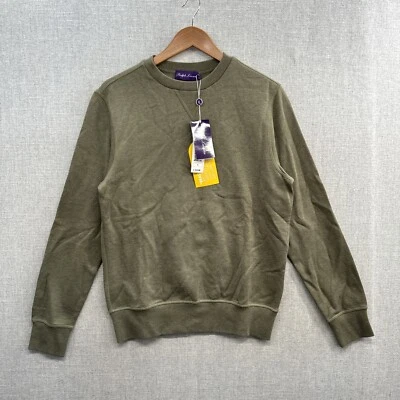 全新 Ralph Lauren 紫色标签运动衫 男式 小号 绿色 Sage Madison 成人 — 第 1/4 张图片