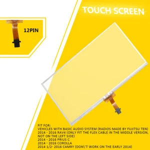 6.1"Touch screen Digitizer Glass Fit 14-18 TOYOTA Camry Corolla RAV4 Prius Radio - Picture 1 of 10