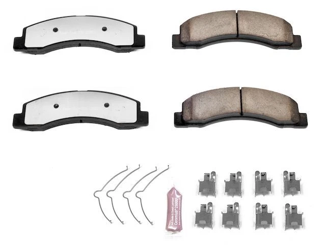 Conjunto de pastilhas de freio dianteiro para 2000-2005 Ford Excursion 2004 2001 2002 2003 DJ572FG - Imagem 1 de 1