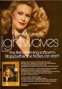 1980 Toni Lightwaves Perm Permanent Hair Sexy Blonde Vintage Print Ad 80s - Picture 1 of 1