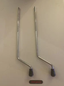 (2) Drum Kit Legs w/ Rubber Feet - 20” Height - 3/8” Leg Width - Steel - Picture 1 of 4