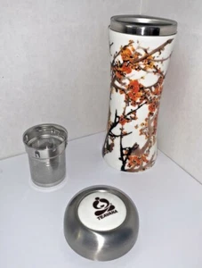 Beautiful Teavana Tea 8 oz Tumbler Arbor Floral Mug Infuser Discontinued - Picture 1 of 11