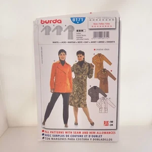 #8171 Abrigo Chaqueta Burda Misses Patrón Costura Talla 10-24 - Imagen 1 de 4