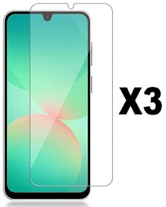 3 Pack Tempered Glass Screen Protector, Anti Scratch, for Samsung Galaxy A26 5G - Picture 1 of 1