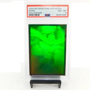 1995 BATMAN FOREVER Metal ROBIN Holograms PSA 8 NM-MNT - Bild 1 von 2