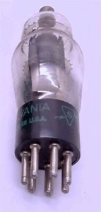 12A7 TUBE SYLVANIA NIB TESTED & BOXED OLD VINTAGE COMMERCIAL SURPLUS - Picture 1 of 3