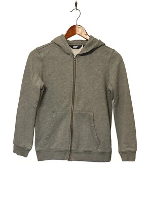 Sudadera con capucha Lands' End gris cremallera completa para niños L 10-12 Foto 1 de 4