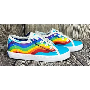NEW Keds Girls Kids Toddler Rainbow Pride B The Change Faux Tie Shoes Size 6.5 M - Picture 1 of 7