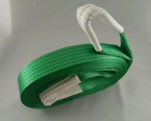 5M 4X4 ERHOLUNGSWINDE ABSCHLEPPBAND/SCHLEPPSEIL BAUMSTREIFEN 5 TONNEN LANDROVER WARNUNG  - Bild 1 von 5