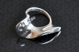Schöner Silberring "Welle" Gr. 60 - Durchmesser 19 mm - Bild 1 von 6