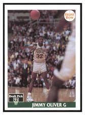1991-92 Front Row Draft Pick Basketball Japanese Version Jimmy Oliver #22 Purdue