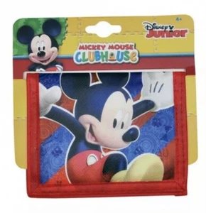 Officially Licensed Boys Mickey Mouse Clubhouse Bi-Fold Wallet Red Blue - Picture 1 of 1