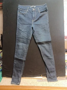 Levi's 720 Women's Stretch Jeans High Rise Pants Super Skinny Blue Denim 29x30 - Picture 1 of 6
