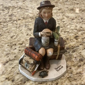 Norman Rockwell - The Saturday Evening Post 1979 Back From Camp Figurine - Picture 1 of 6