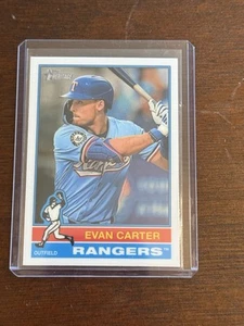 2025 Topps Heritage Baseball EVAN CARTER CHROME CARD - Picture 1 of 6