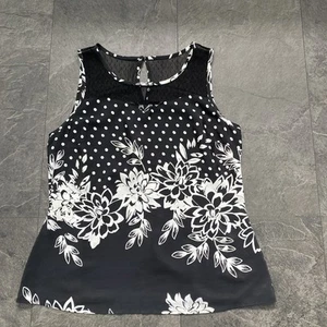 BHS Ladies Pretty Summer Sleeveless Top Size 14 - Picture 1 of 9