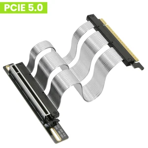 90° PCIE 5.0 Riser Cable X16 GPU Graphics Card Gen5 SSD GPU Extension Adapter - Picture 1 of 14