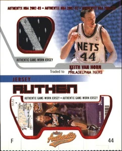 Camiseta deportiva Fleer Authentix Authentix #17 2002-03 Keith Van Horn Jsy - casi nueva-como nueva - Imagen 1 de 2