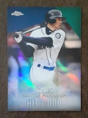 ICHIRO SUZUKI 2016 Topps Chrome #I2 3000 Hits Club Hit 1000 Mariners.  C2B - Image 1 of 4