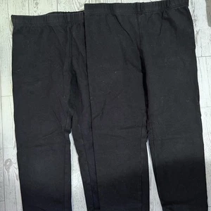 2-Pack The Children’s Place Girls Black Leggings Size 5/6 – Basic Essentials - Picture 1 of 3