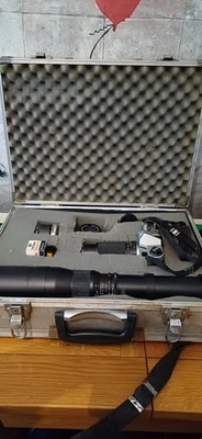 Vintage Asahi Pentax K1000 Film Camera 3 lenses case tested  - Image 1 of 4