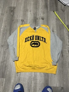 Ecko Unltd Multicolor Crewneck Embroidered Baggy Sweatshirt Sz XL - Picture 1 of 5