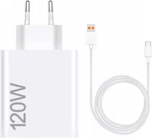 Xiaomi 120W HyperCharge Ladegerät USB-C + Kabel – Schnellladegerät Weiß - Bild 1 von 2